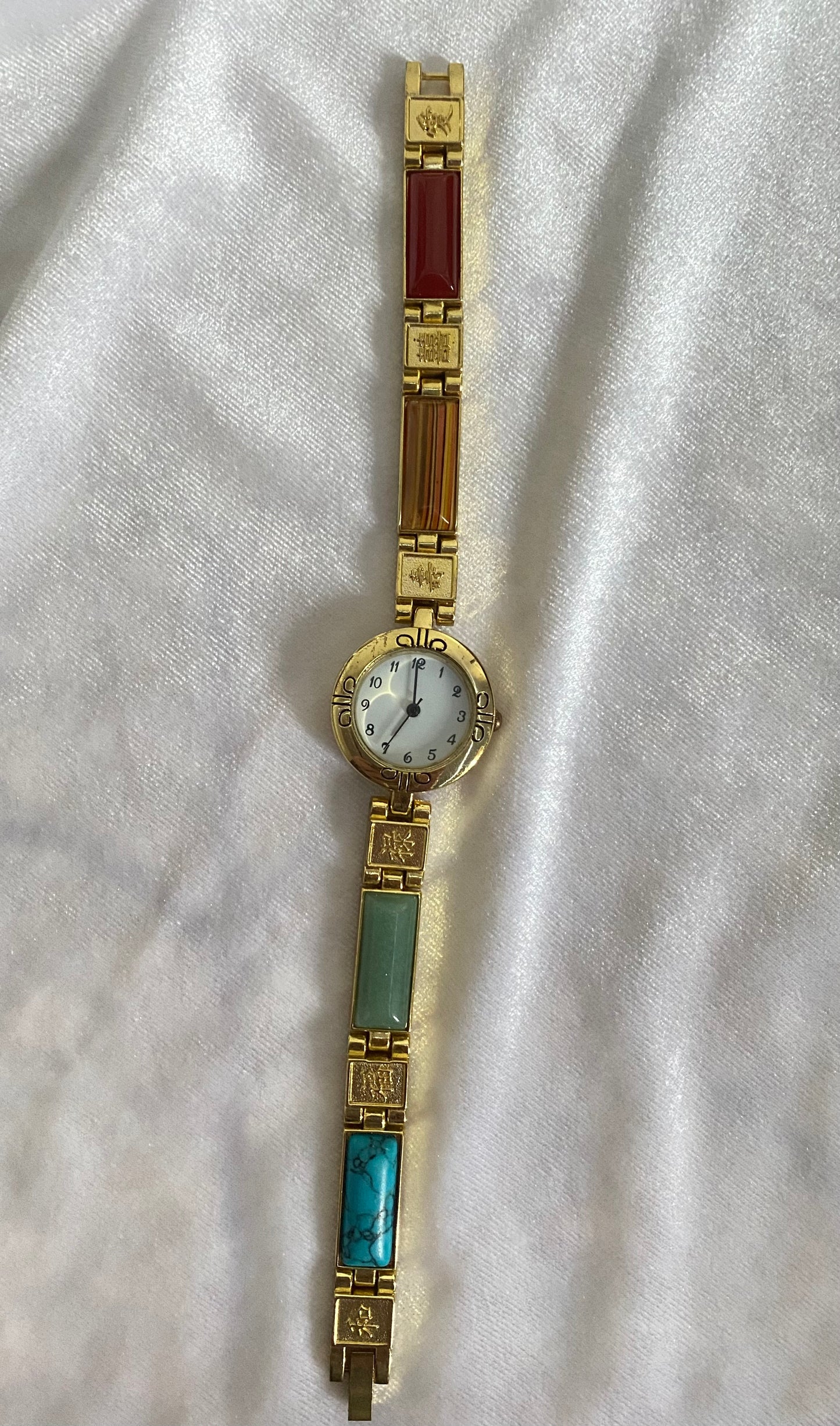 Stone Gold Toned Watch