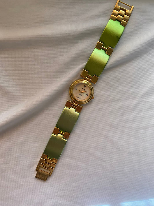 Gold/Green Watch