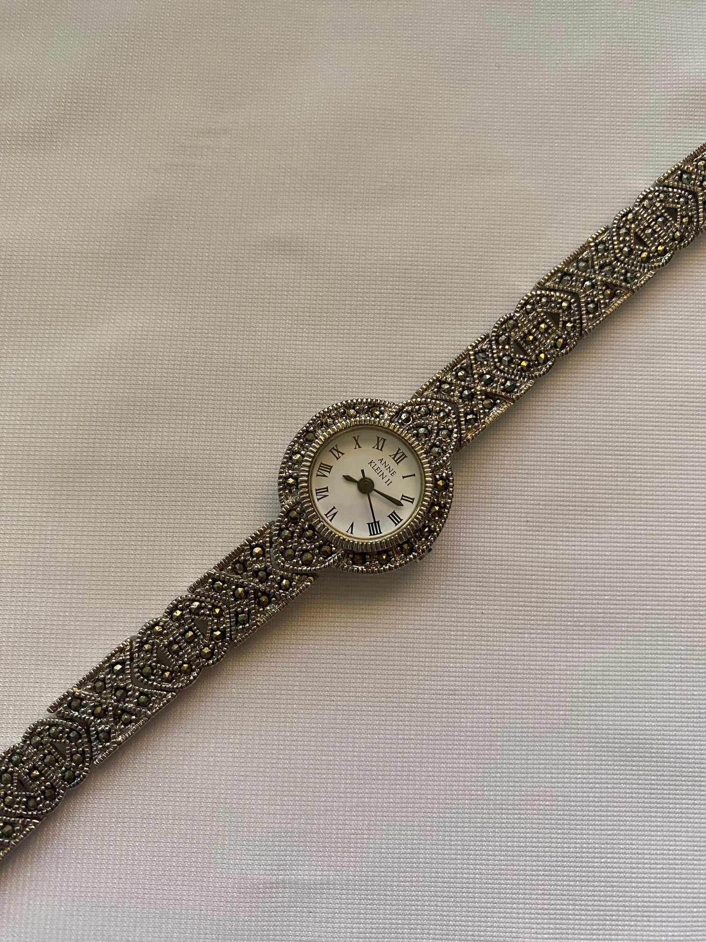 Anne Klein Marcasite Watch