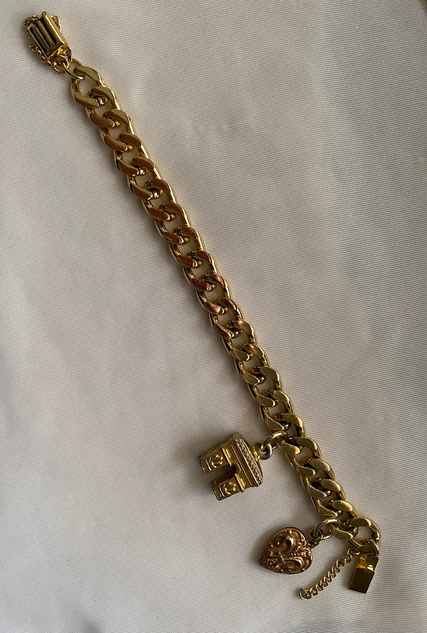 Bucherer Gold Tone Watch- Gold Chain Charm Bracelet *Read description* (can be bought separately)